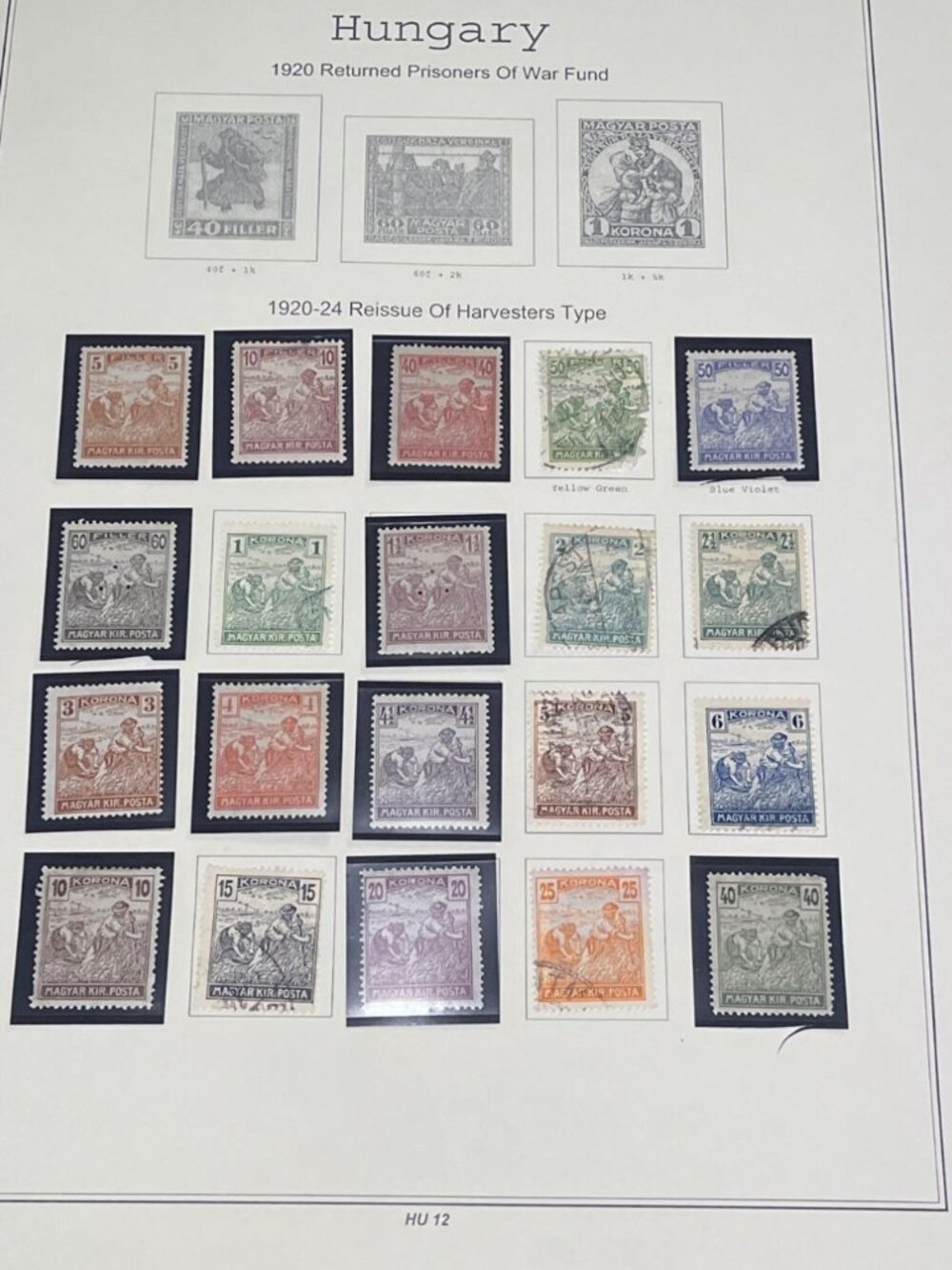 Vintage Hungary Stamp Collection 1688 Stamps 1874-1985 Mint & Used Huge Lot Earl
